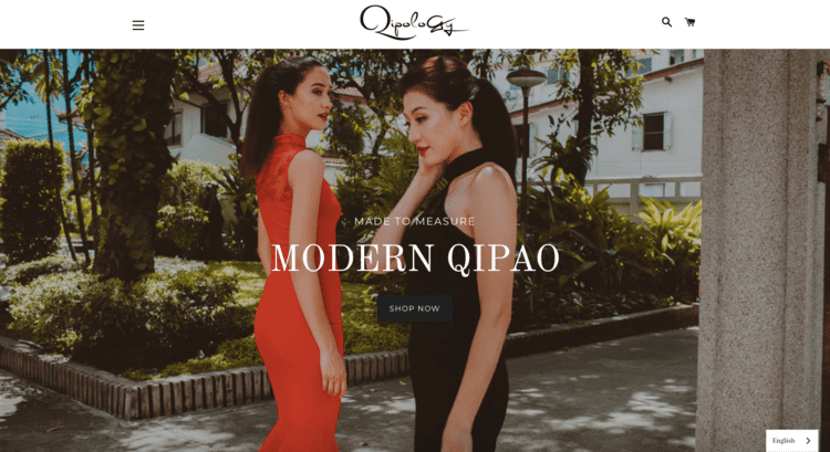 qipao online store Qipology homepage